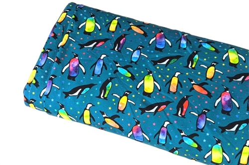 Click to order custom made items in the Petrol Watercolour Penguins fabric
